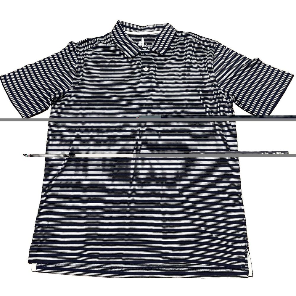 Johnnie O West Coast Prep Men’s Polo Shirt Size Medium Blue Cotton Logo Casual M